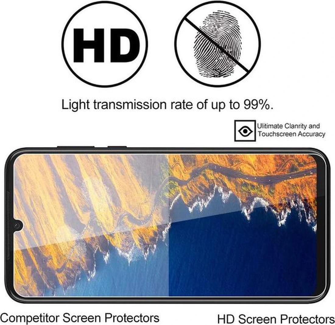 Screenprotector - Geschikt voor Motorola Moto G8 Play - 9H Glas (3-Pack)