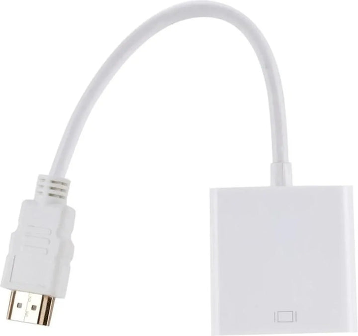 HDMI naar VGA Adapter – Universele Converter – Male naar Female – 1080P Full HD – Wit-Ilumina Benelux