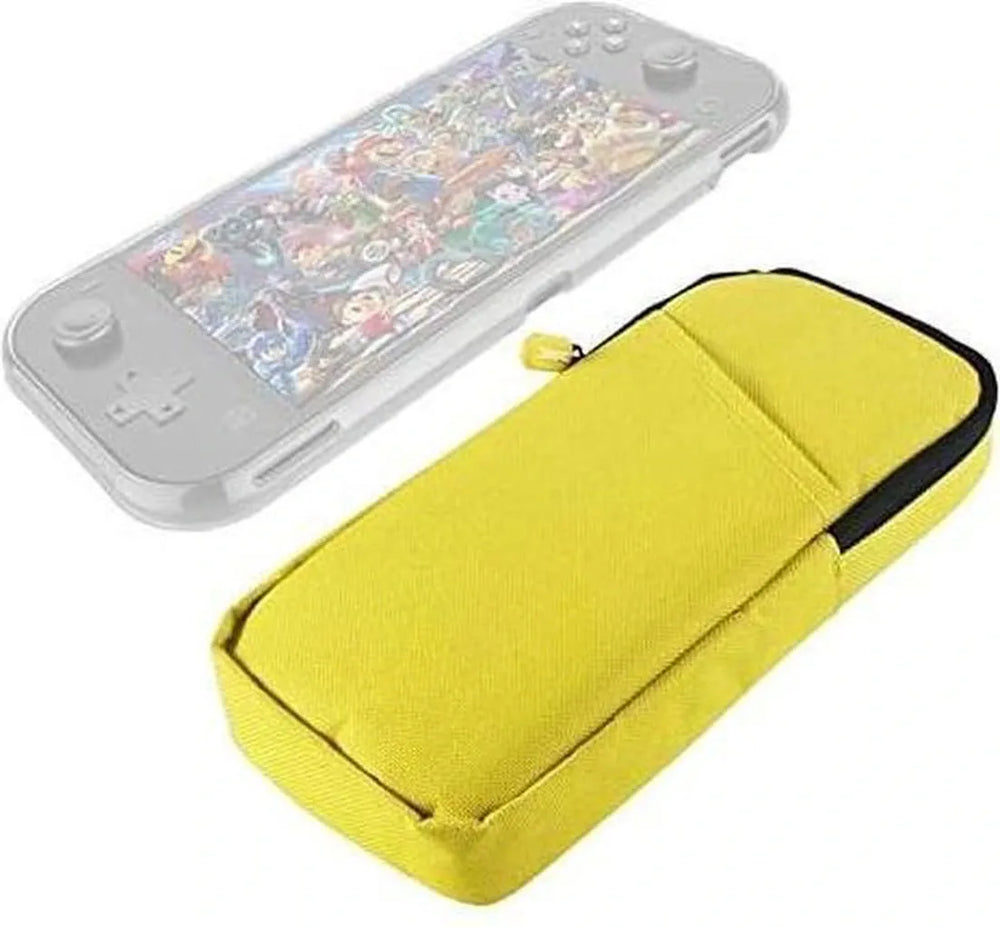 Opbergkoffer – Geschikt voor Nintendo Switch Lite – Ritsbescherming – Nylon Softcase – Grijs-Ilumina Benelux