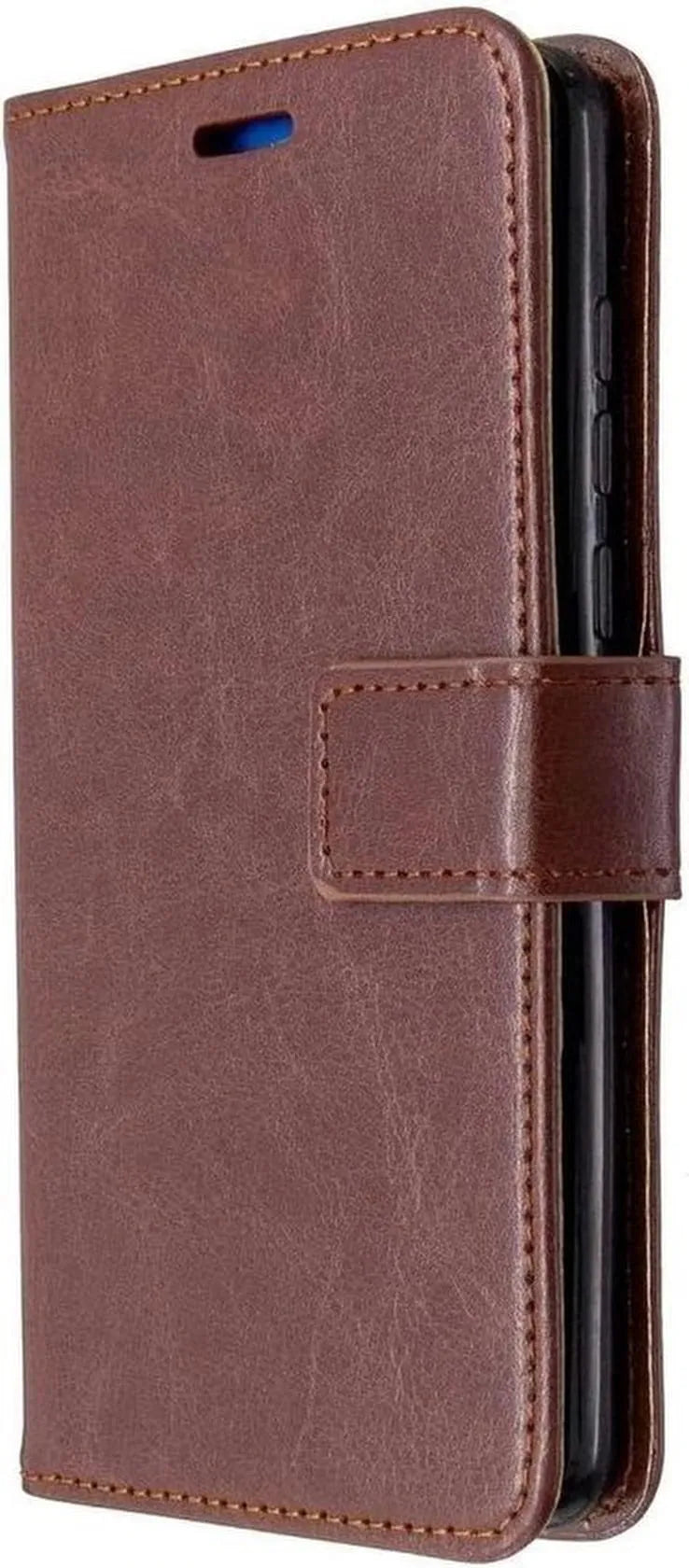 Huawei P40 Pro Hoesjes – Portemonnee Book Case – Magneetsluiting – 2x Screenprotector – Bruin-Ilumina Benelux