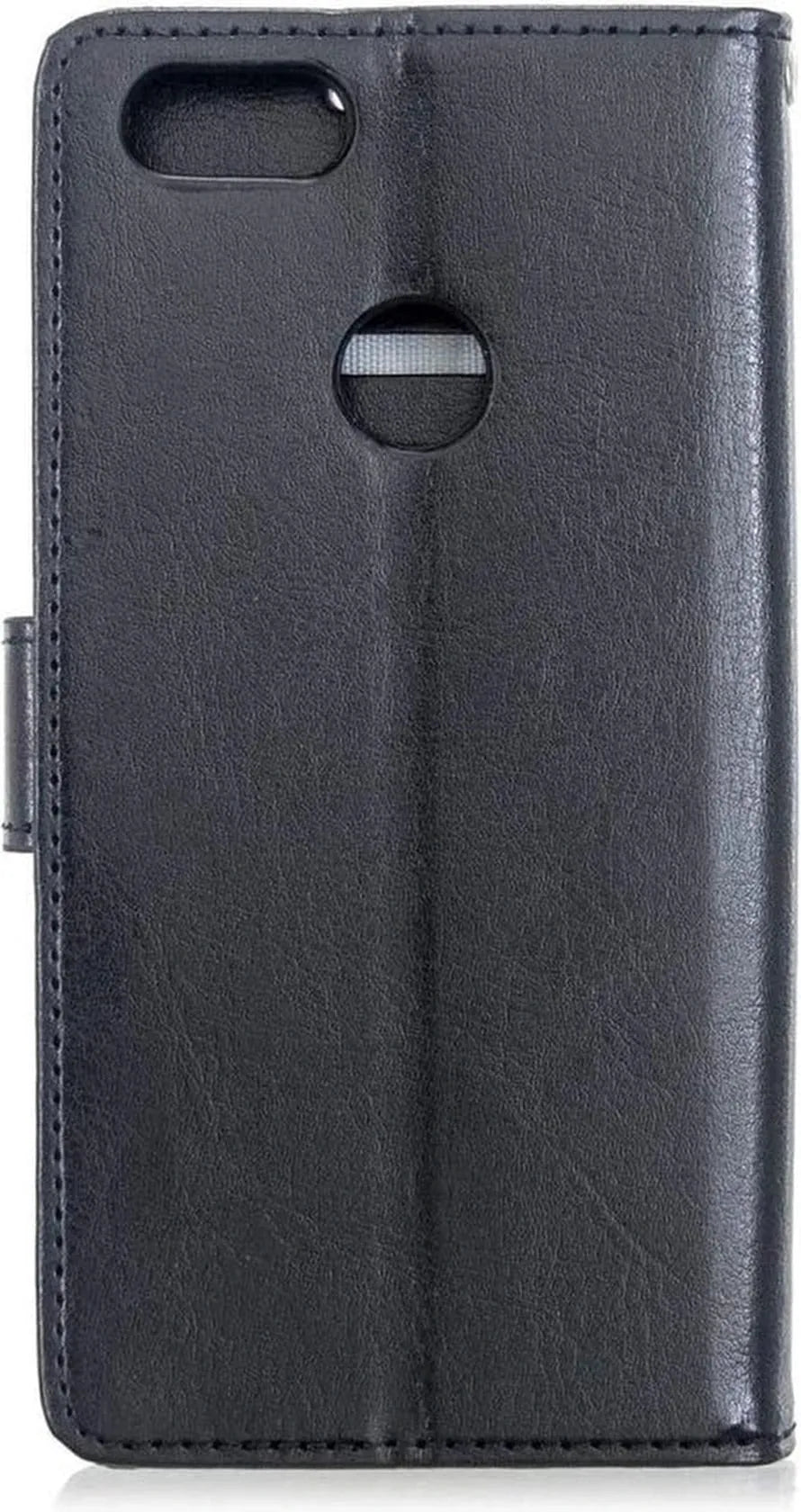 Motorola Moto E6 Play Hoesjes – Portemonnee Book Case – Pasjeshouder – 2x Screenprotector – Zwart-Ilumina Benelux