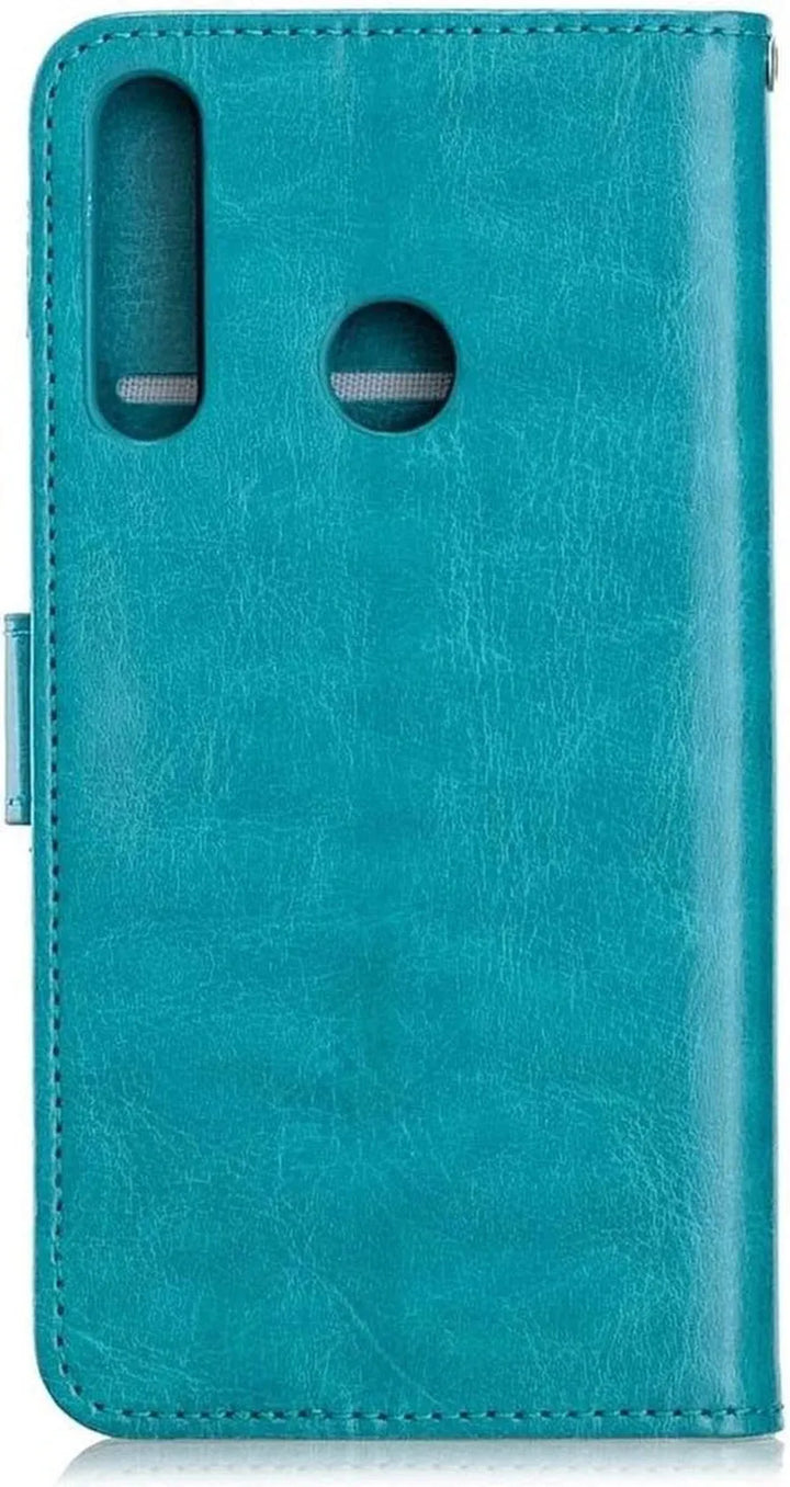Huawei P40 Lite E Hoesjes – Portemonnee Book Case – Pasjeshouder – 2x Screenprotector – Turquoise-Ilumina Benelux