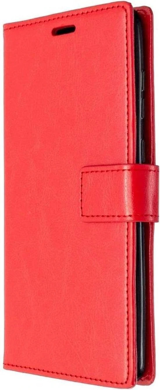 Portemonnee Hoesje - 2 Pack Screenprotector Geschikt voor: Samsung Galaxy S20 - rood