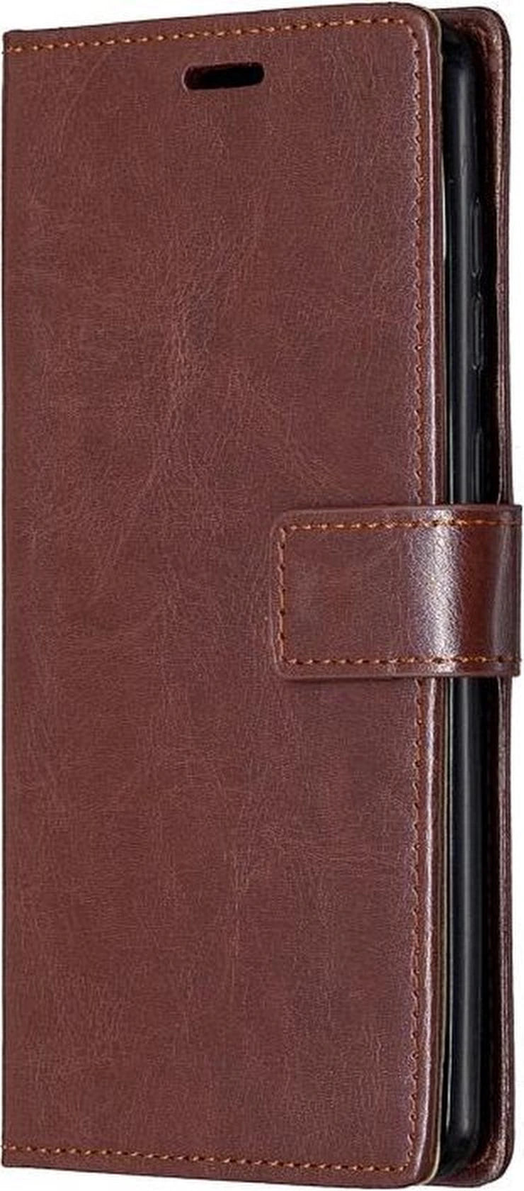 Portemonnee BookCase Hoesje + 2 Pack Screenprotector Glas Geschikt voor: Samsung Galaxy M31 - Bruin
