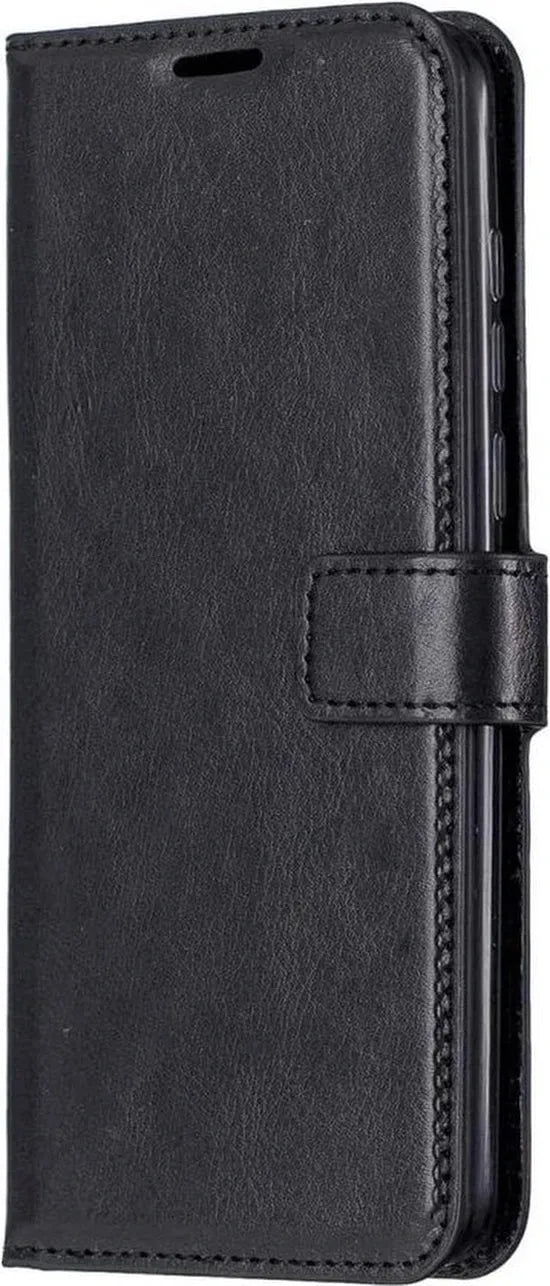 Motorola One Action Hoesjes – Portemonnee Book Case – Pasjeshouder – 2x Screenprotector – Zwart-Ilumina Benelux