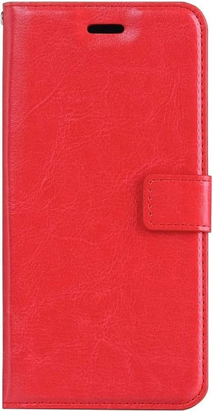 iPhone SE 2020/2022/7/8 Hoesjes – Portemonnee Book Case – Pasjeshouder – 2x Screenprotector Gehard Glas – Rood-Ilumina Benelux