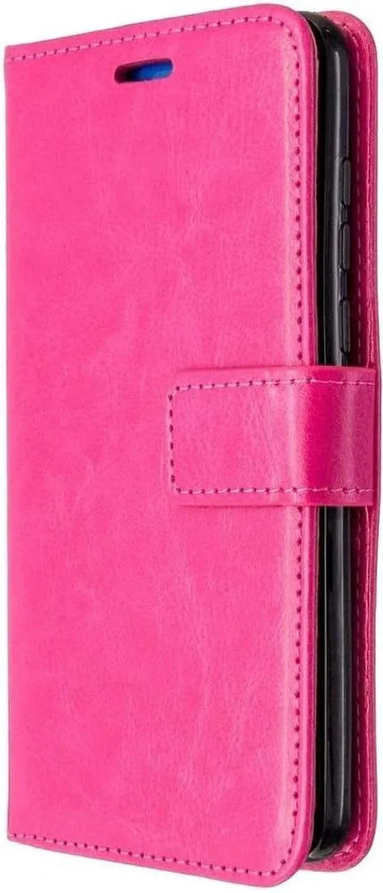 Huawei P40 Hoesjes – Portemonnee Book Case – Pasjeshouder – 2x Screenprotector – Roze-Ilumina Benelux