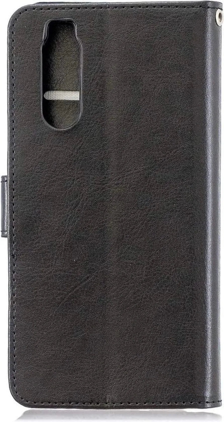 Sony Xperia 5 Hoesjes – Portemonnee Bookcase – Pasjeshouder – 2 Pack Screenprotector Gehard Glas – Zwart-Ilumina Benelux