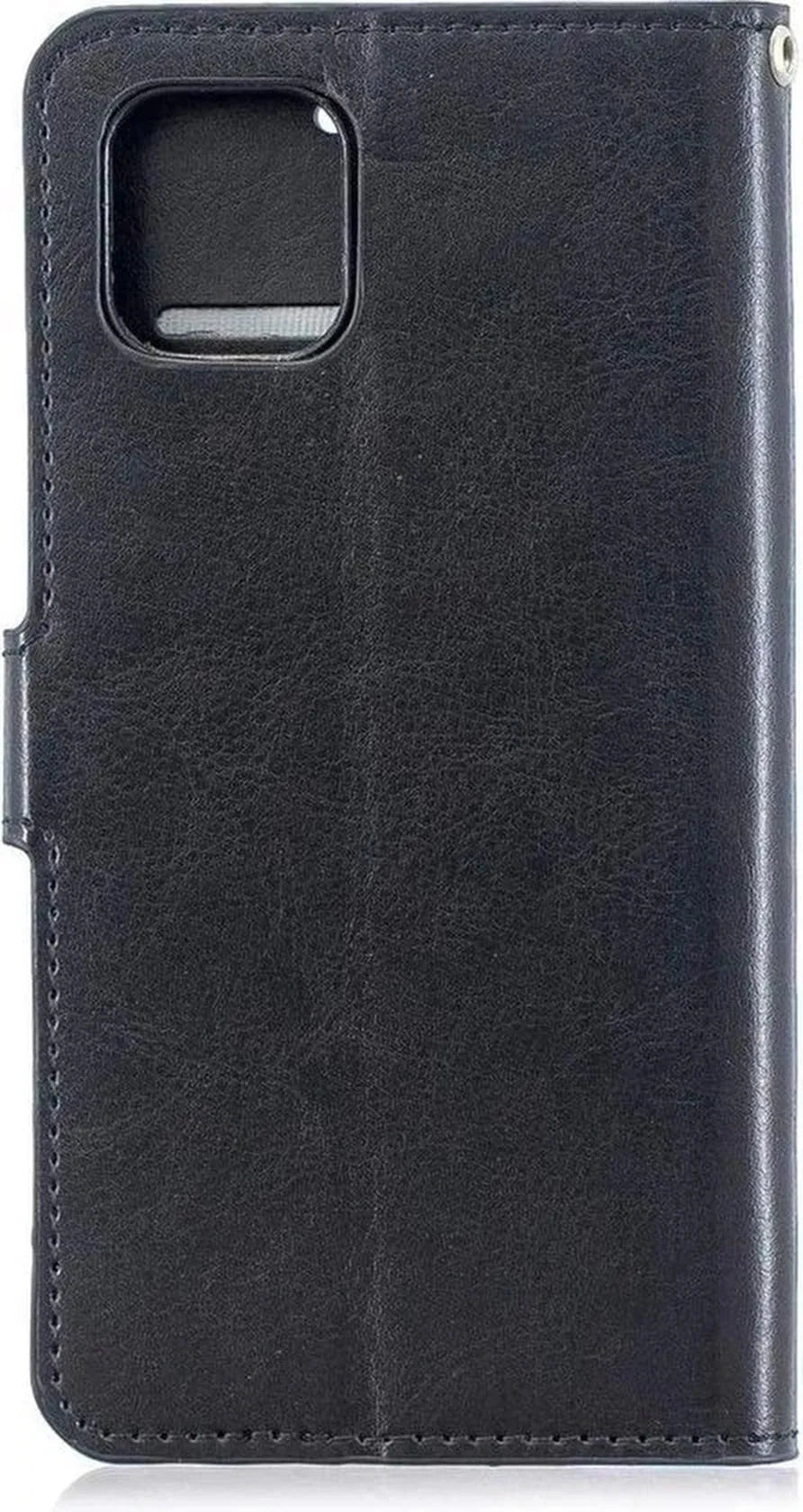 iPhone 12 Pro Hoesjes – Portemonnee Book Case – Magneetsluiting – 2x Screenprotector Gehard Glas – Zwart-Ilumina Benelux