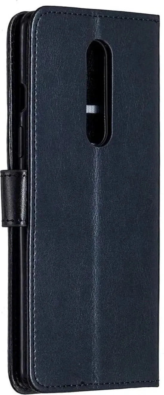 OnePlus 8 Hoesjes – Portemonnee Book Case – Magneetsluiting – 2x Gehard Glas Screenprotector – Zwart-Ilumina Benelux