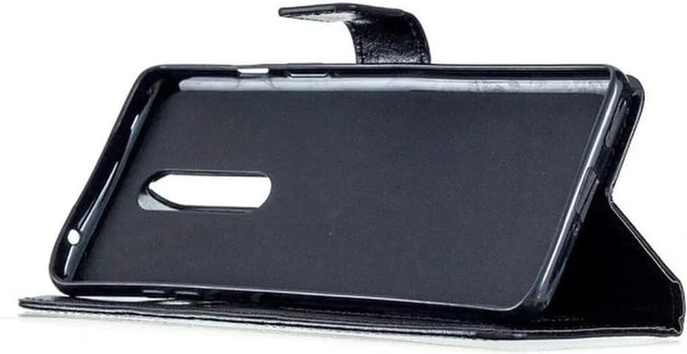 OnePlus 8 Hoesjes – Portemonnee Book Case – Magneetsluiting – 2x Gehard Glas Screenprotector – Zwart-Ilumina Benelux