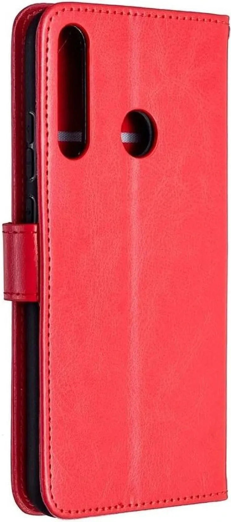 Huawei P40 Lite E Hoesjes – Portemonnee Book Case – Pasjeshouder – 2x Screenprotector – Rood-Ilumina Benelux