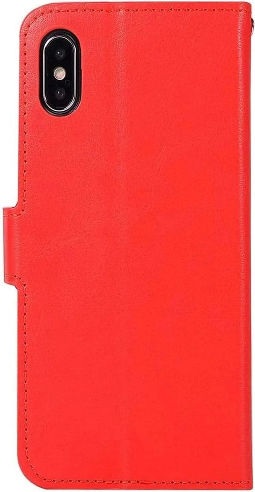iPhone XR Hoesjes – Portemonnee Book Case – Magneetsluiting – 2x Glazen Screenprotector – Rood-Ilumina Benelux