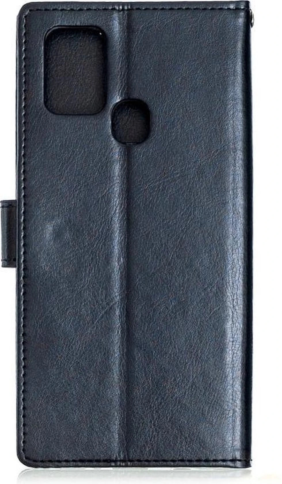 Portemonnee BookCase Hoesje + 2 Pack Screenprotector Glas Geschikt voor: Samsung Galaxy M31 - zwart