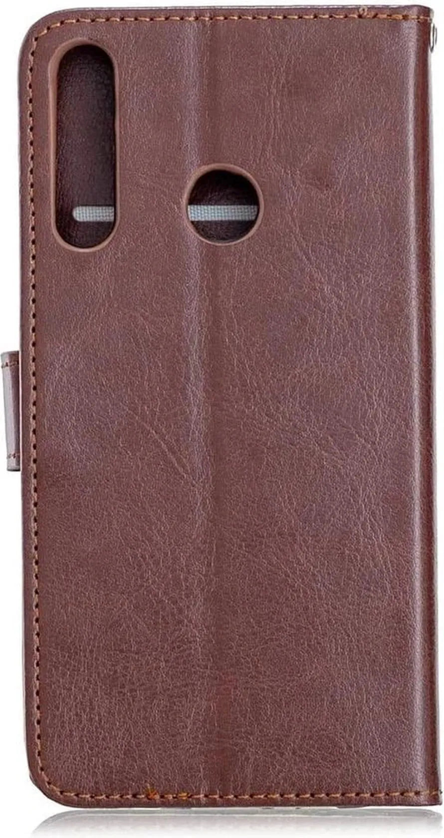 Huawei P40 Lite E Hoesjes – Portemonnee Book Case – Pasjeshouder – 2x Screenprotector – Bruin-Ilumina Benelux