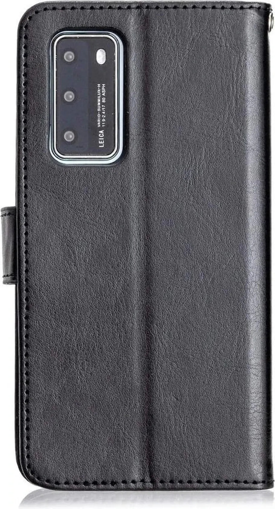 Huawei P40 Hoesjes – Portemonnee Book Case – Pasjeshouder – 2x Screenprotector – Zwart-Ilumina Benelux