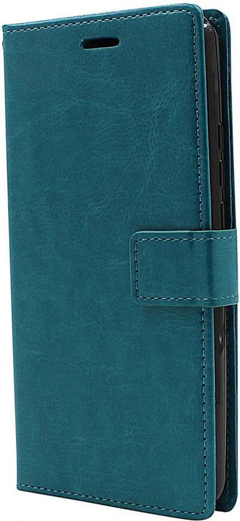 Motorola One Hyper Hoesjes – Portemonnee Book Case – Pasjeshouder – Magneetsluiting – Turquoise