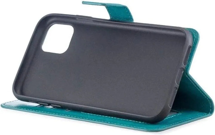 iPhone 11 Pro Hoesjes – Portemonnee Book Case – Pasjeshouder – 2x Gehard Glas Screenprotector – Turquoise-Ilumina Benelux