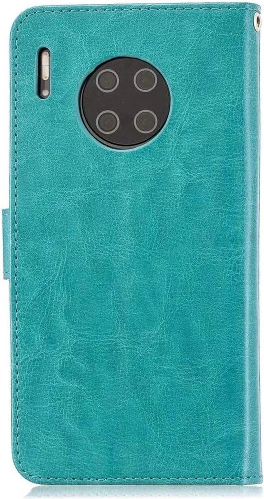 Huawei Mate 30 Pro Hoesjes – Portemonnee Book Case – Pasjeshouder – 2x Screenprotector – Turquoise-Ilumina Benelux