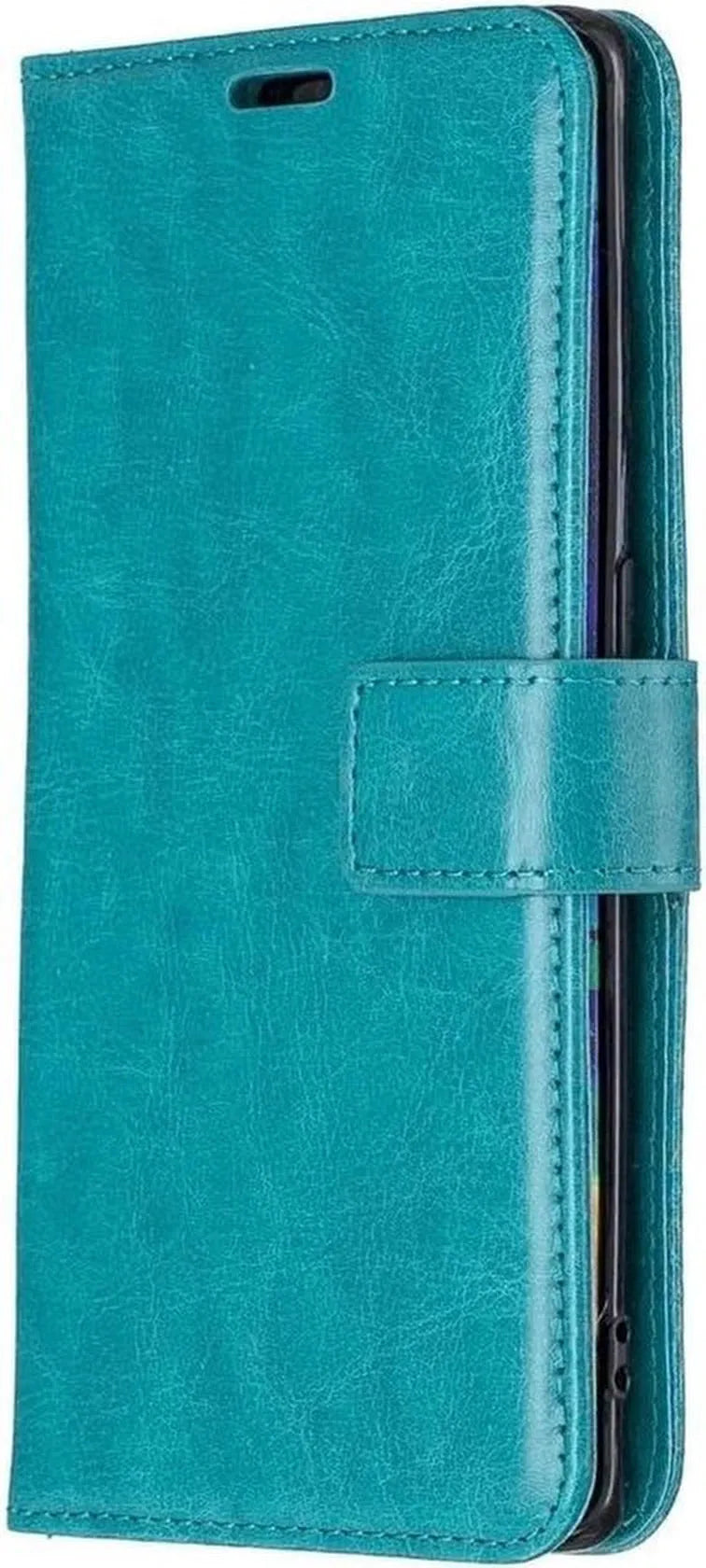Huawei Mate 30 Pro Hoesjes – Portemonnee Book Case – Pasjeshouder – 2x Screenprotector – Turquoise-Ilumina Benelux