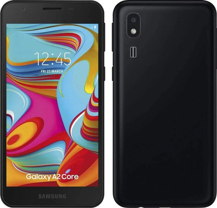 Samsung Galaxy A2 Core Hoesjes – Siliconen Backcover – Flexibel – Schokbestendig – Zwart-Ilumina Benelux