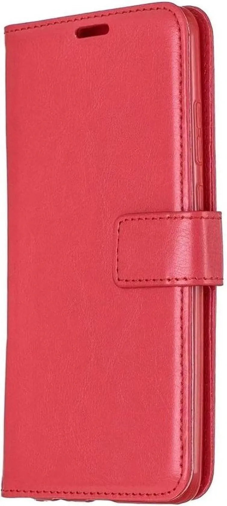 Huawei Mate 30 Lite Hoesjes – Portemonnee Book Case – Pasjeshouder – 2x Screenprotector – Rood-Ilumina Benelux