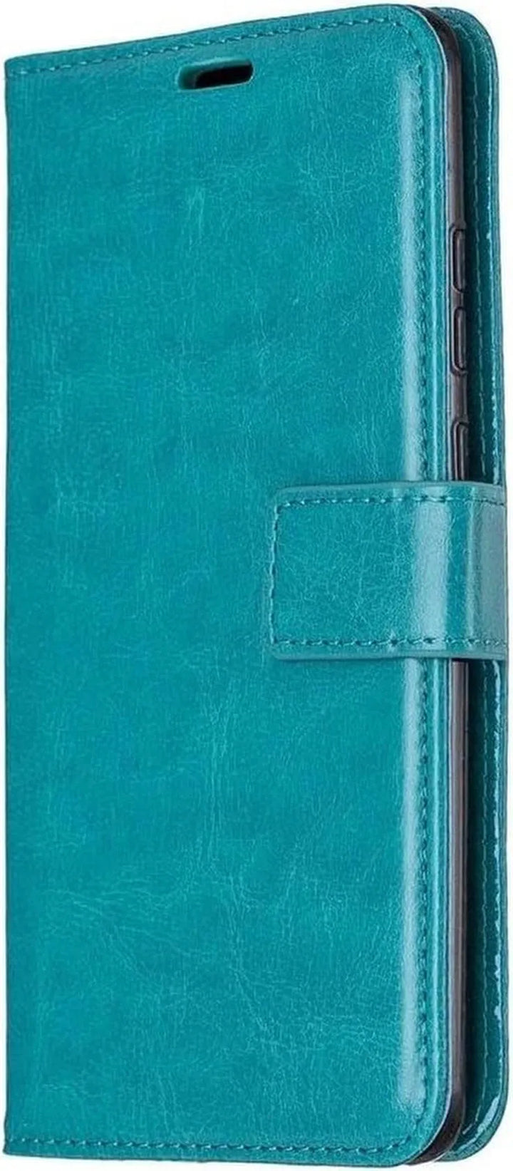 Huawei Mate 30 Lite Hoesjes – Portemonnee Book Case – Pasjeshouder – 2x Screenprotector – Turquoise-Ilumina Benelux