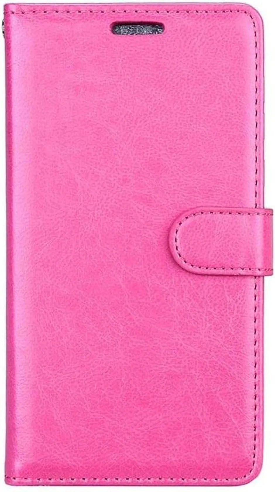 Motorola Moto G7/G7 Plus Hoesjes – Portemonnee Book Case – Pasjeshouder – 2x Screenprotector – Roze-Ilumina Benelux
