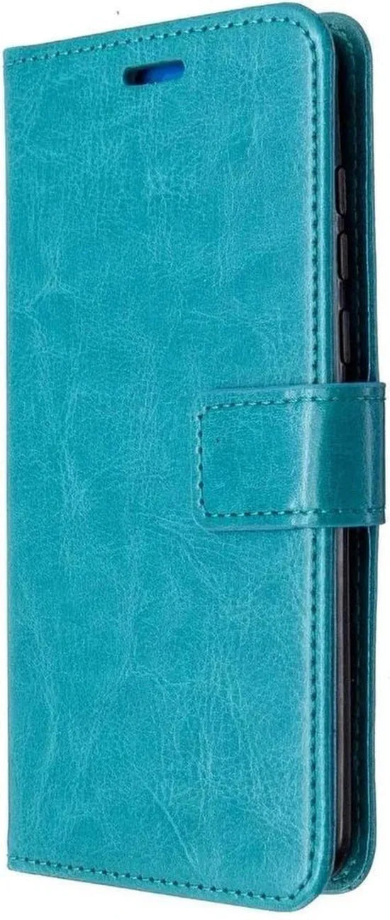 Huawei P40 Hoesjes – Portemonnee Book Case – Pasjeshouder – 2x Screenprotector – Turquoise-Ilumina Benelux