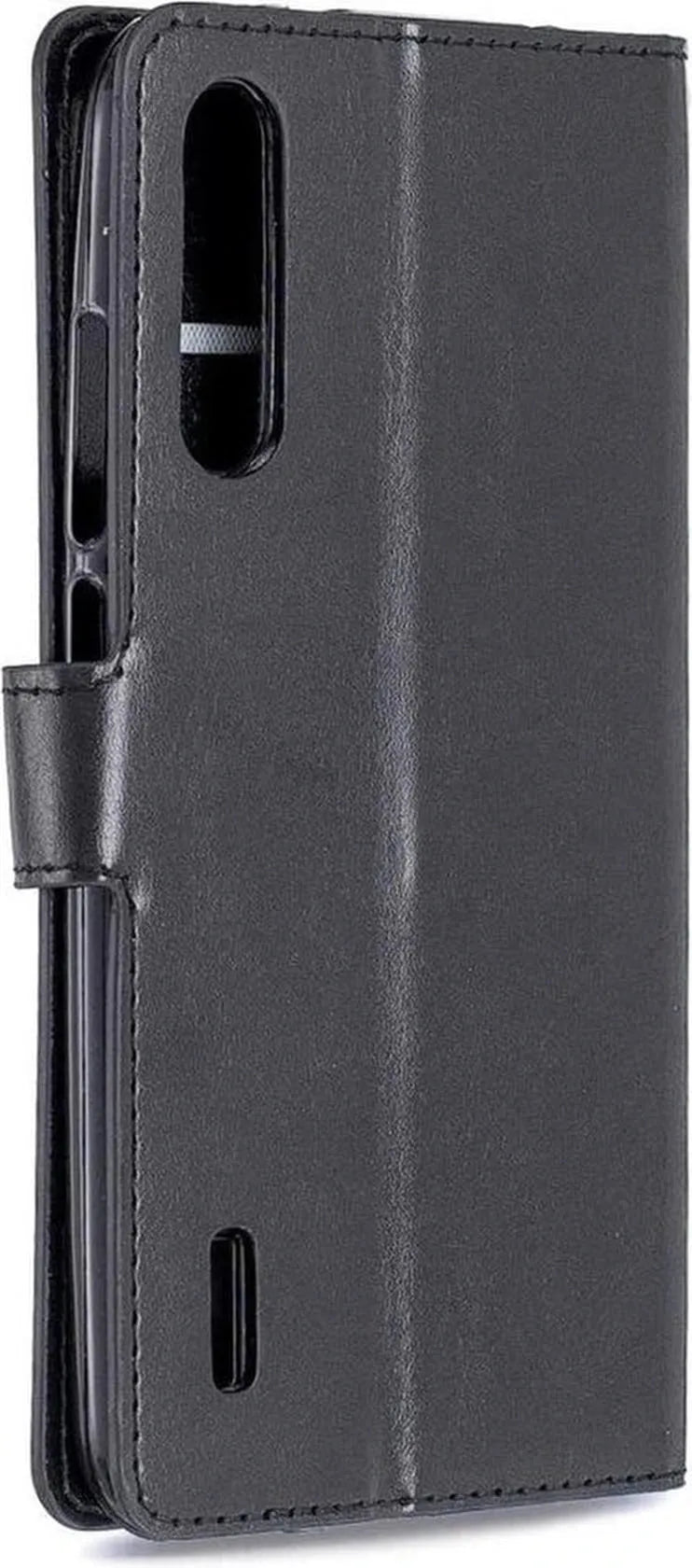 Xiaomi Mi 9T Hoesjes – Portemonnee Book Case – Pasjeshouder – 2x Screenprotector Gehard Glas – Zwart-Ilumina Benelux