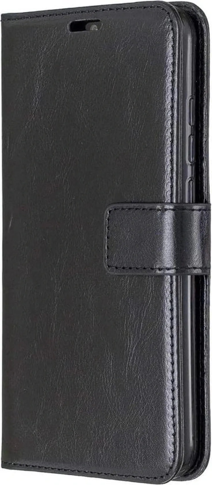 Xiaomi Redmi Note 8 Hoesjes – Portemonnee Book Case – Pasjeshouder – 2x Glazen Screenprotector – Zwart-Ilumina Benelux