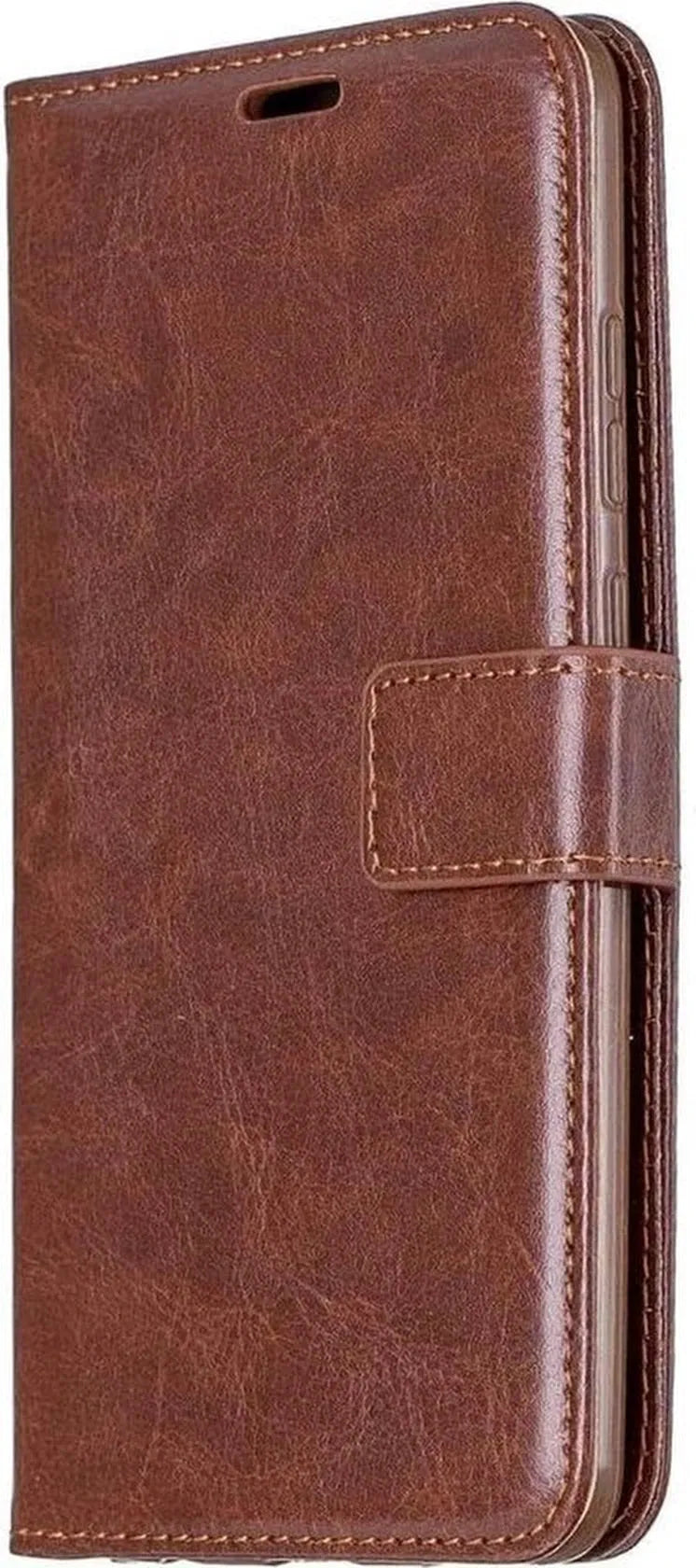 Huawei Mate 30 Lite Hoesjes – Portemonnee Book Case – Magneetsluiting – 2x Screenprotector – Bruin-Ilumina Benelux