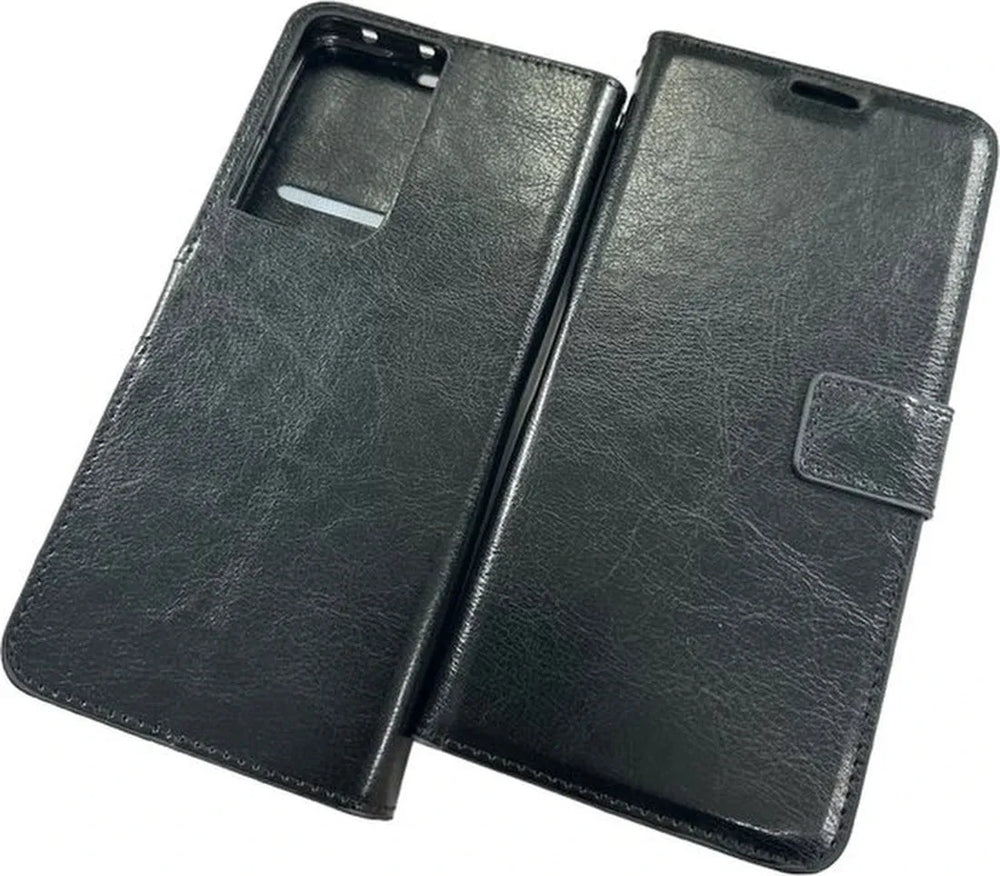 Samsung Galaxy S20 Ultra Hoesjes – Portemonnee Hoes – 2 Pack Screenprotector – Pasjeshouder – Zwart-Ilumina Benelux