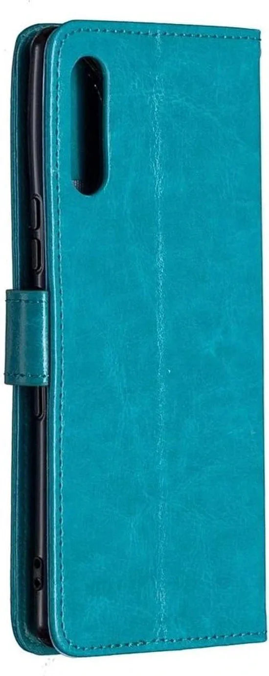 Sony Xperia 1 II Hoesjes – Portemonnee Bookcase – Pasjeshouder – 2x Screenprotector Gehard Glas – Turquoise-Ilumina Benelux