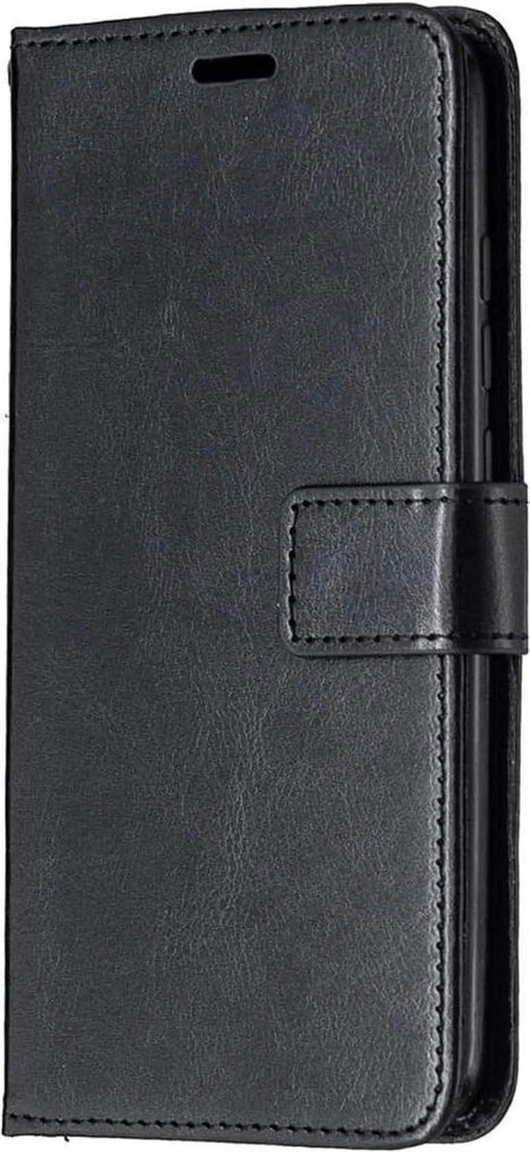 Xiaomi Redmi 8 Hoesjes – Portemonnee Book Case – Pasjeshouder – 2x Screenprotector Gehard Glas – Zwart-Ilumina Benelux