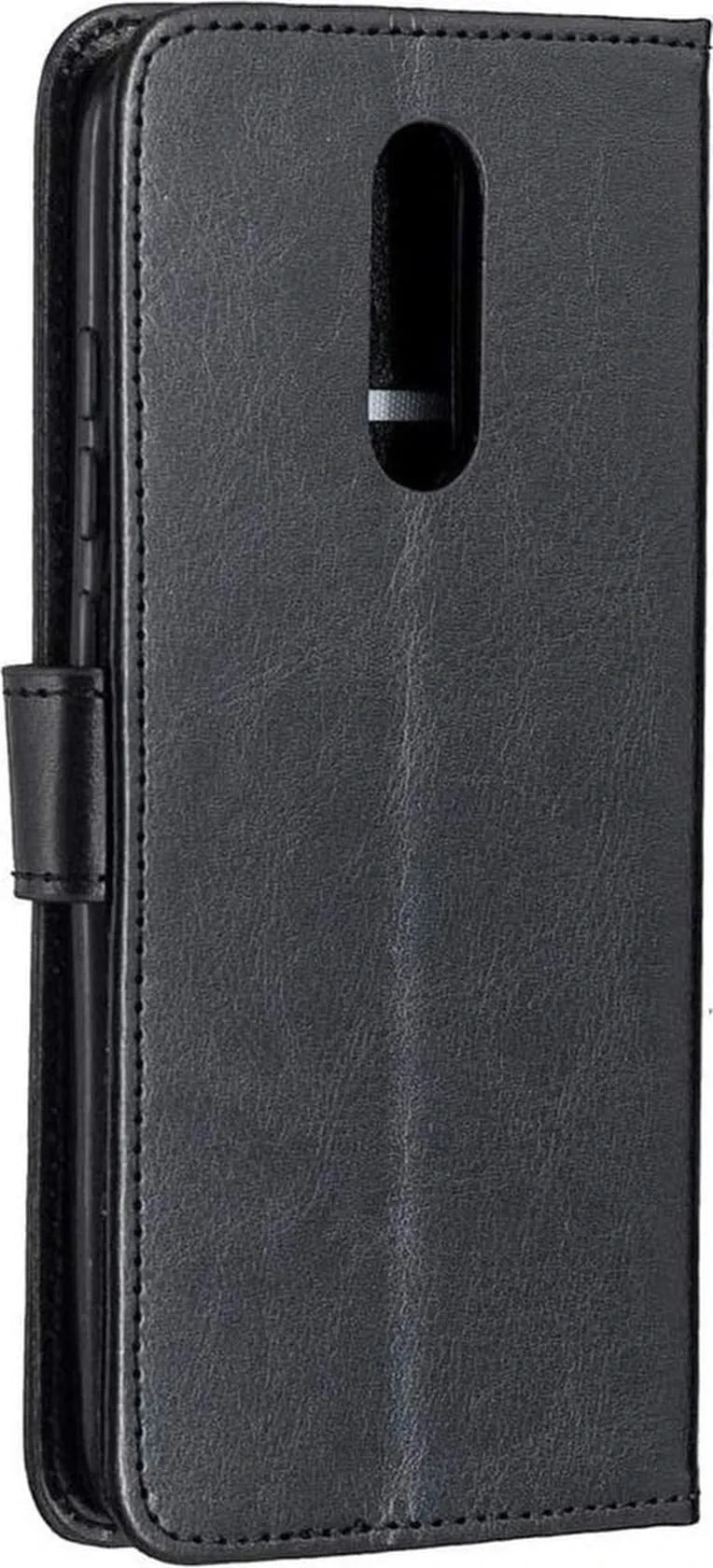 Xiaomi Redmi 8 Hoesjes – Portemonnee Book Case – Pasjeshouder – 2x Screenprotector Gehard Glas – Zwart-Ilumina Benelux