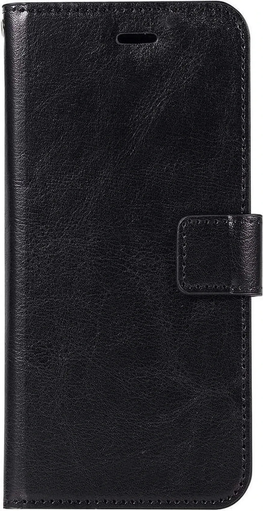 iPhone X/XS Hoesjes – Portemonnee Book Case – Pasjeshouder – 2x Glazen Screenprotector – Zwart-Ilumina Benelux