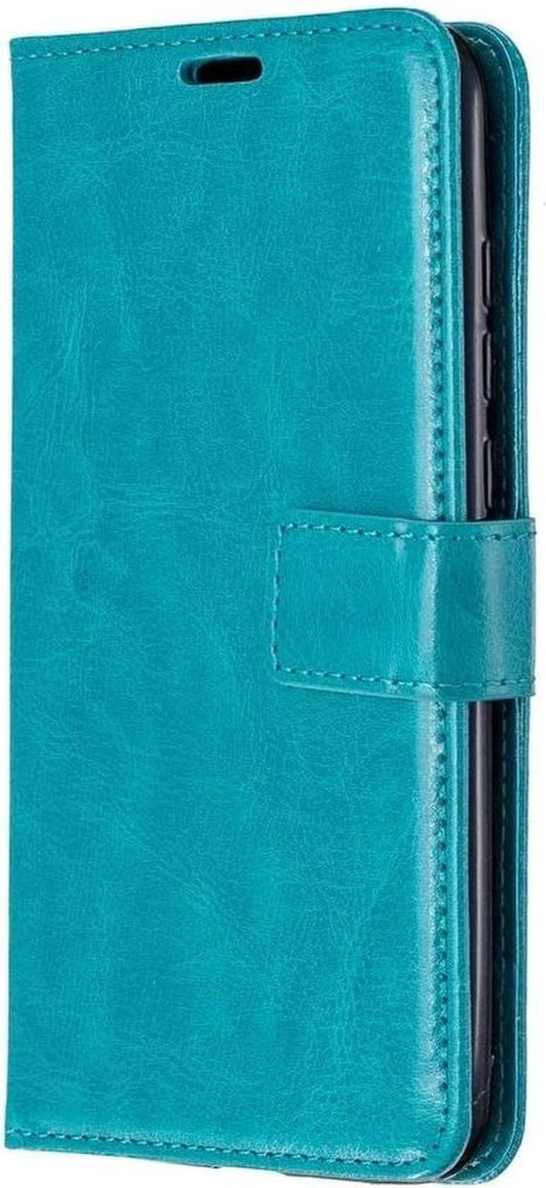 Portemonnee Hoesje - 2 Pack Screenprotector Geschikt voor: Samsung Galaxy A70 / A70S - Turquoise