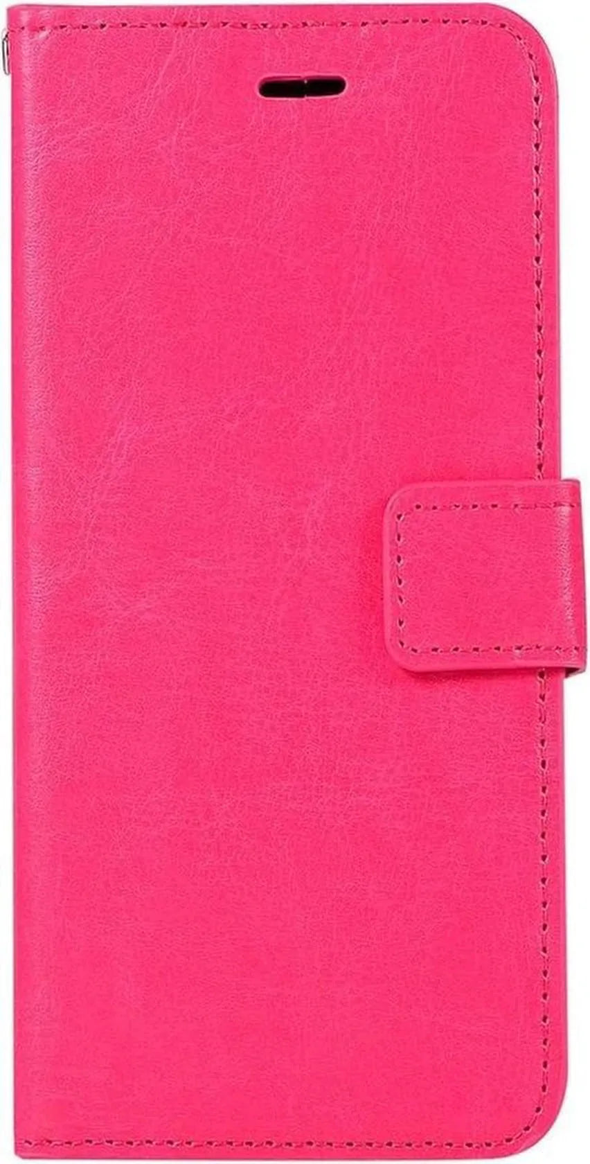 iPhone XR Hoesjes – Portemonnee Book Case – Magneetsluiting – 2x Gehard Glas Screenprotector – Roze-Ilumina Benelux
