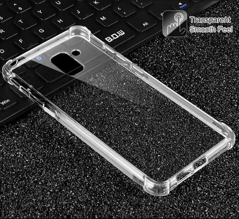 Samsung Galaxy J6 Plus Hoesjes – Siliconen Backcover – Schokbestendig – Flexibel – Transparant-Ilumina Benelux