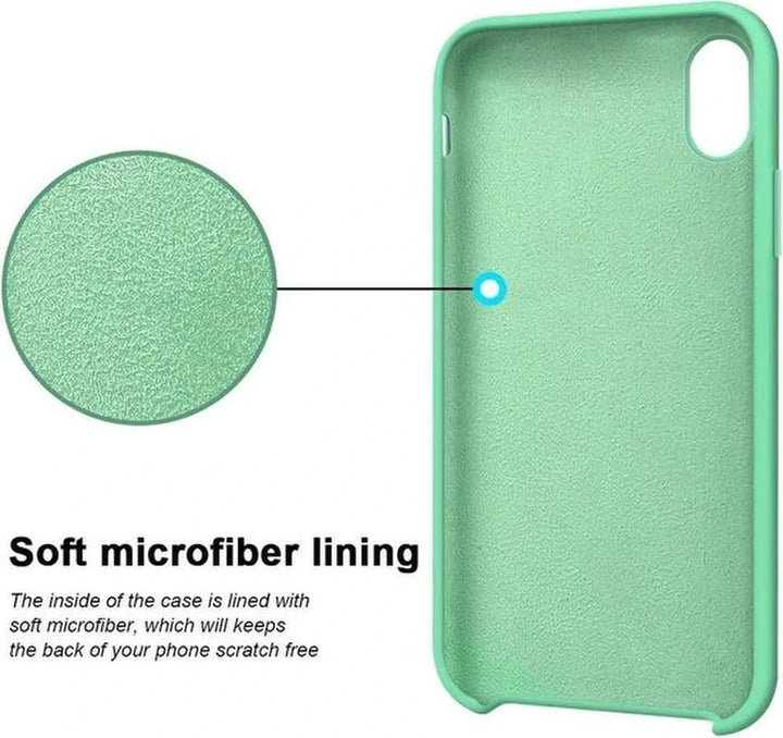 iPhone XS Max Hoesjes – Siliconen Backcover – Soft Silicone – SpearMint – Groen-Ilumina Benelux