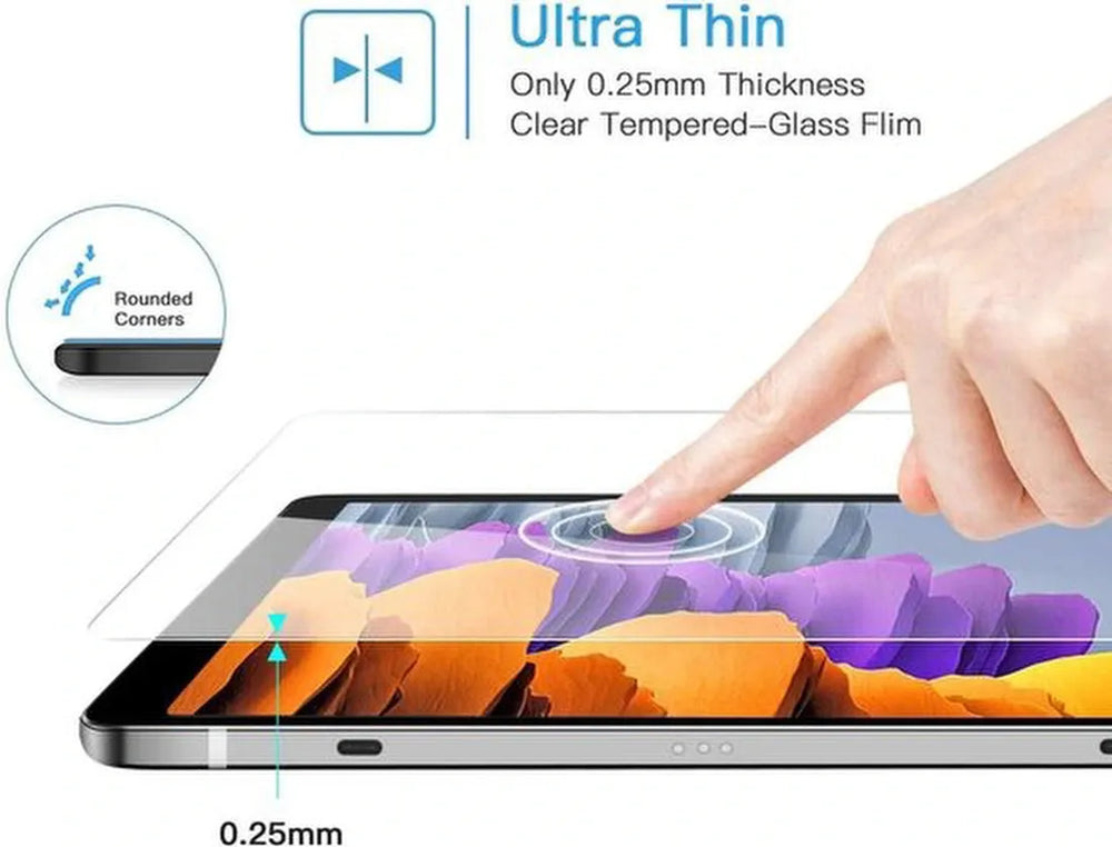 Screenprotector – Geschikt voor Samsung Galaxy Tab S7/S8 11 inch – Gehard Glas – Anti-kras – 3-Pack-tabletscreenprotectors-Ilumina Benelux