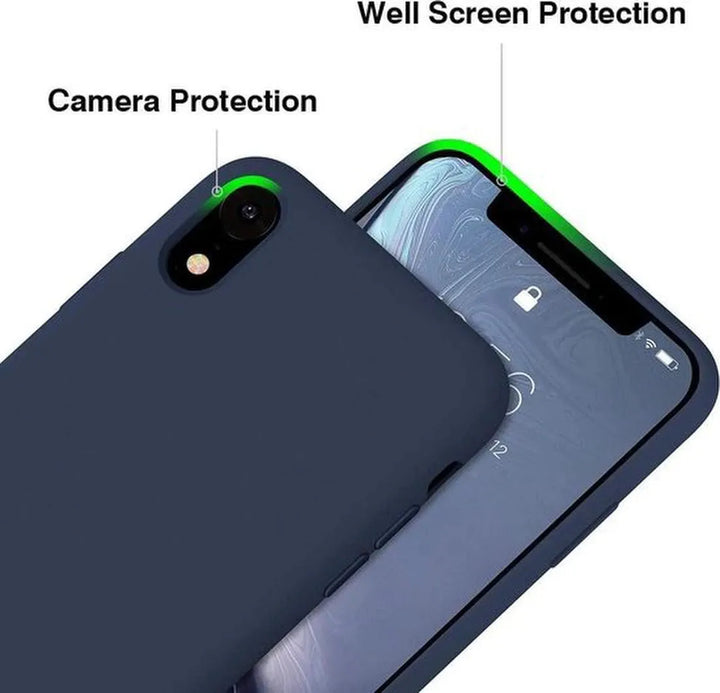 iPhone X / XS Hoesjes – Siliconen Backcover – Soft Silicone – Schokbestendig – Blauw-Ilumina Benelux