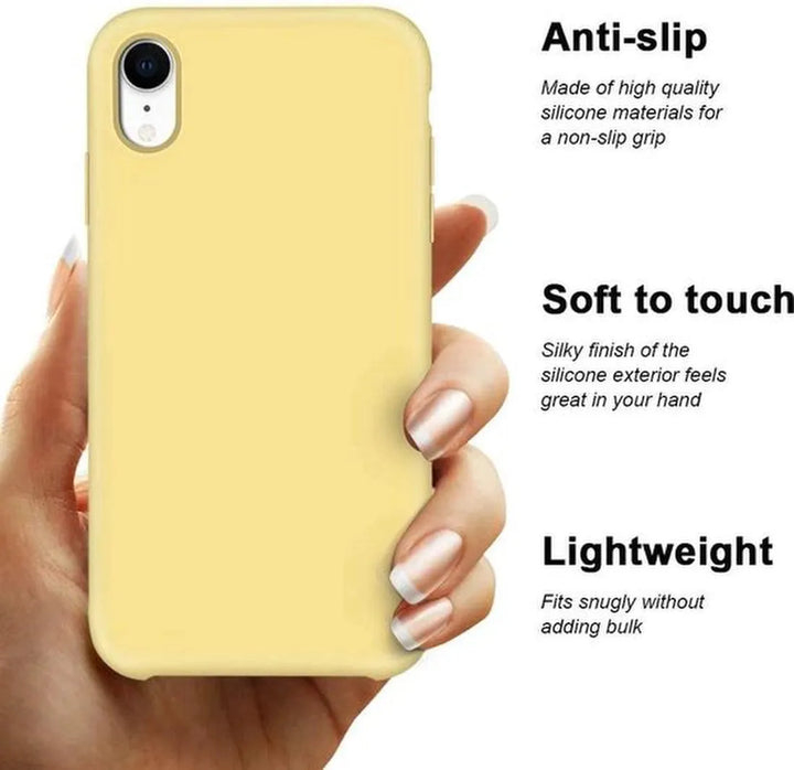 iPhone XR Hoesjes – Siliconen Backcover – Schokbestendig – Geel-Ilumina Benelux