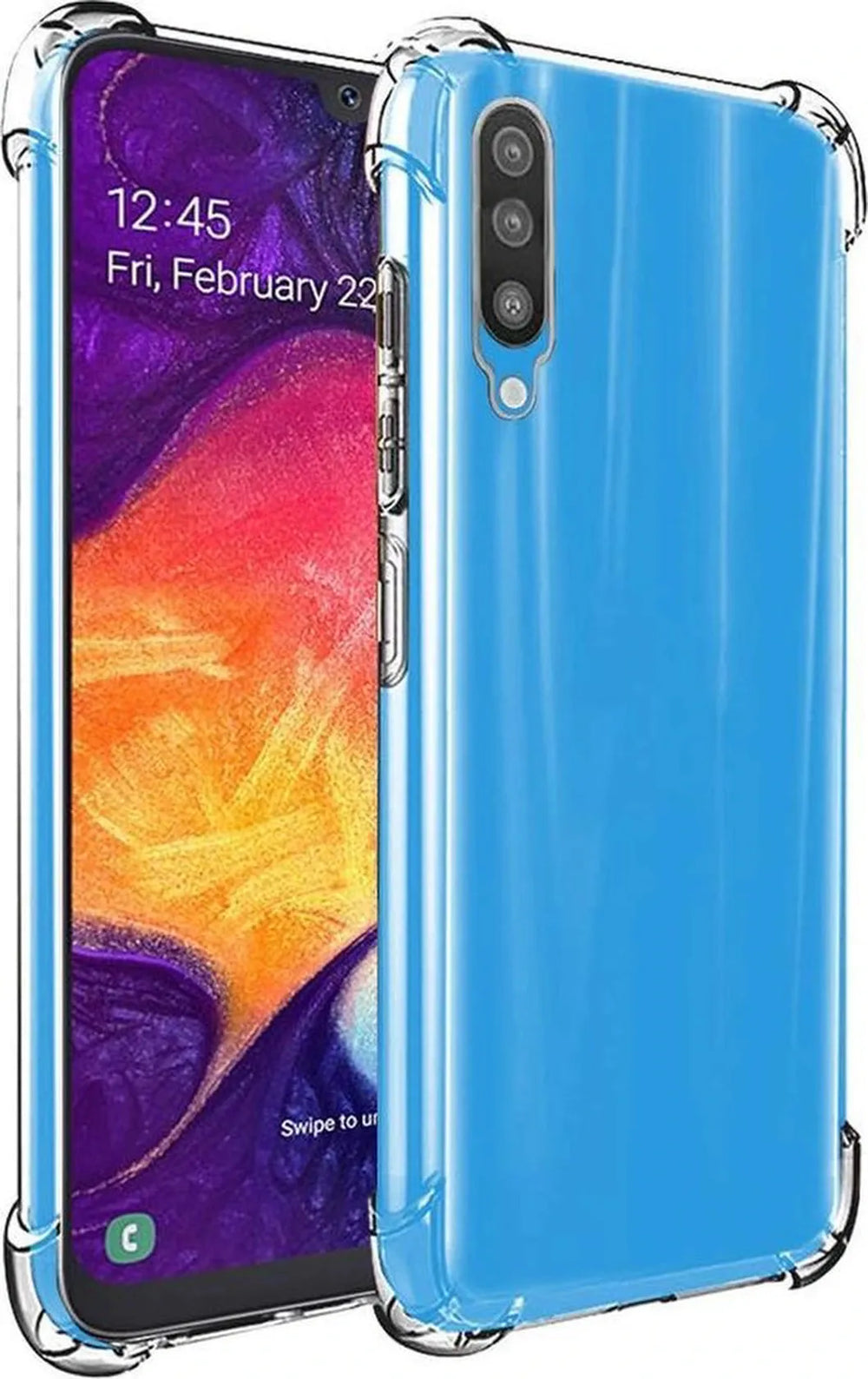 Samsung Galaxy A50 Hoesjes – Transparante Siliconen Backcover – Flexibel – Schokbestendig-Ilumina Benelux