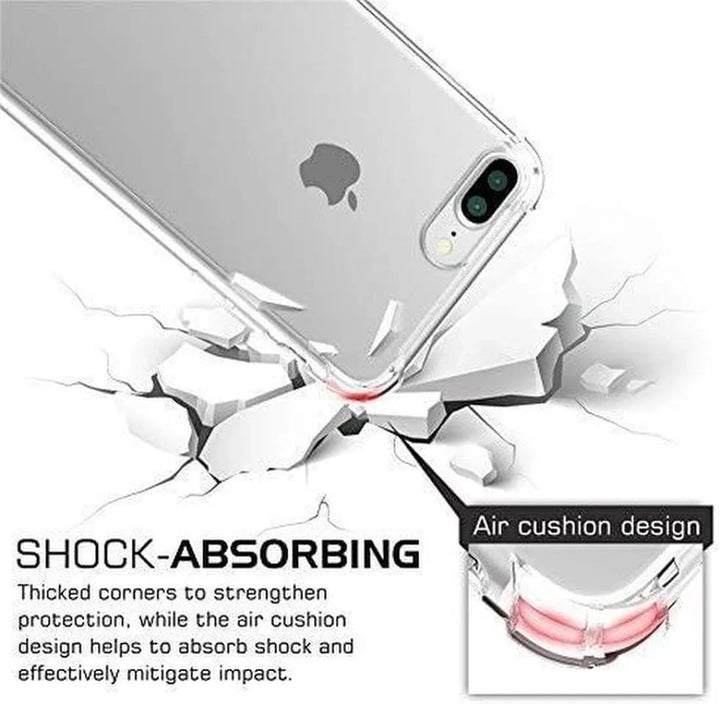 iPhone 6 Plus/6S Plus Hoesjes – Schokbestendige Siliconen Backcover – 2 Pack Screenprotector – Gehard Glas-Ilumina Benelux