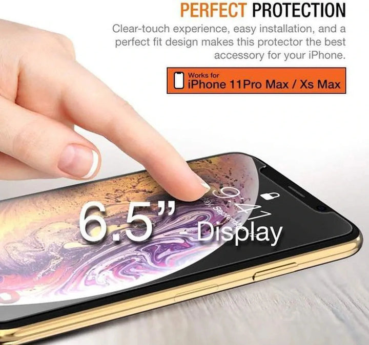 iPhone 11 Pro Hoesjes – Schokbestendige Siliconen Backcover – 2 Pack Screenprotector Gehard Glas – Transparant-Ilumina Benelux
