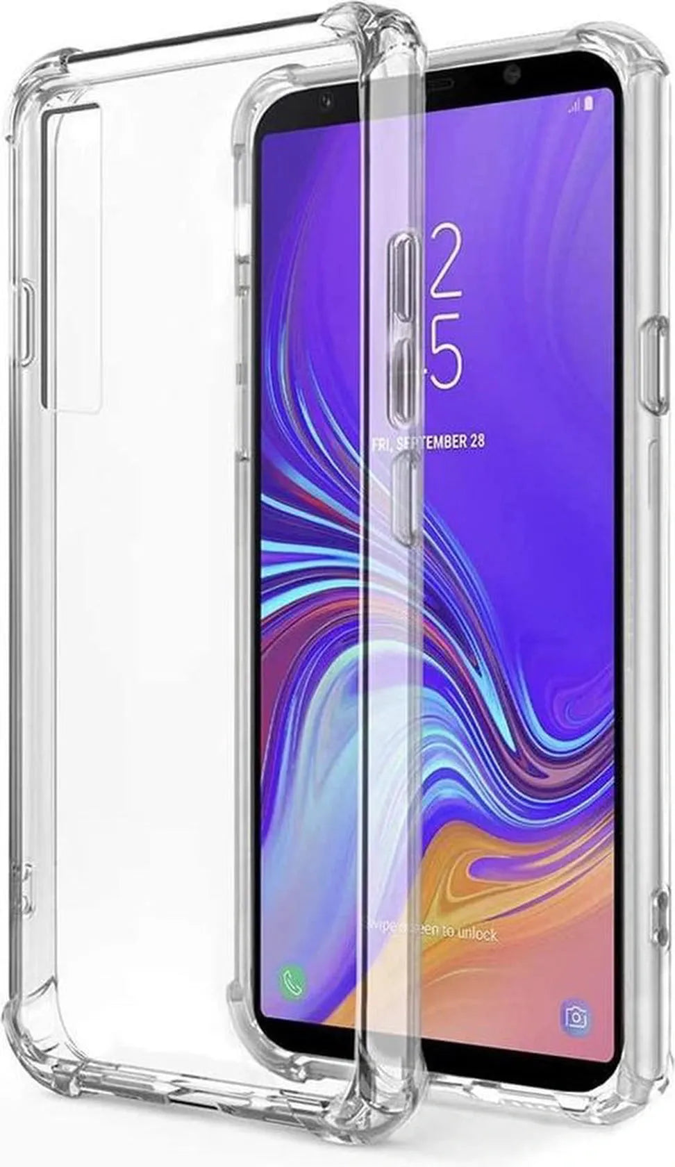 Samsung Galaxy A9 2018 Hoesjes – Siliconen Backcover – Schokbestendig – Flexibel – Transparant-Ilumina Benelux