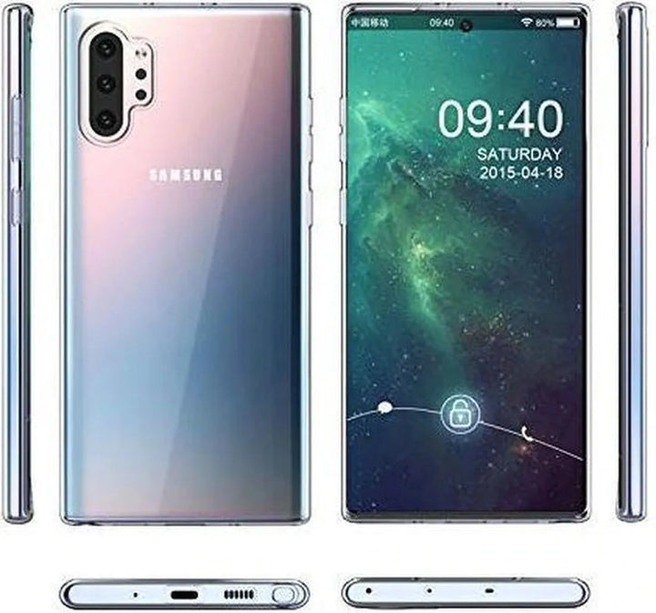 Samsung Galaxy Note 10 Plus Hoesjes – Siliconen Backcover – Flexibel – Transparant – Schokbestendig-Ilumina Benelux