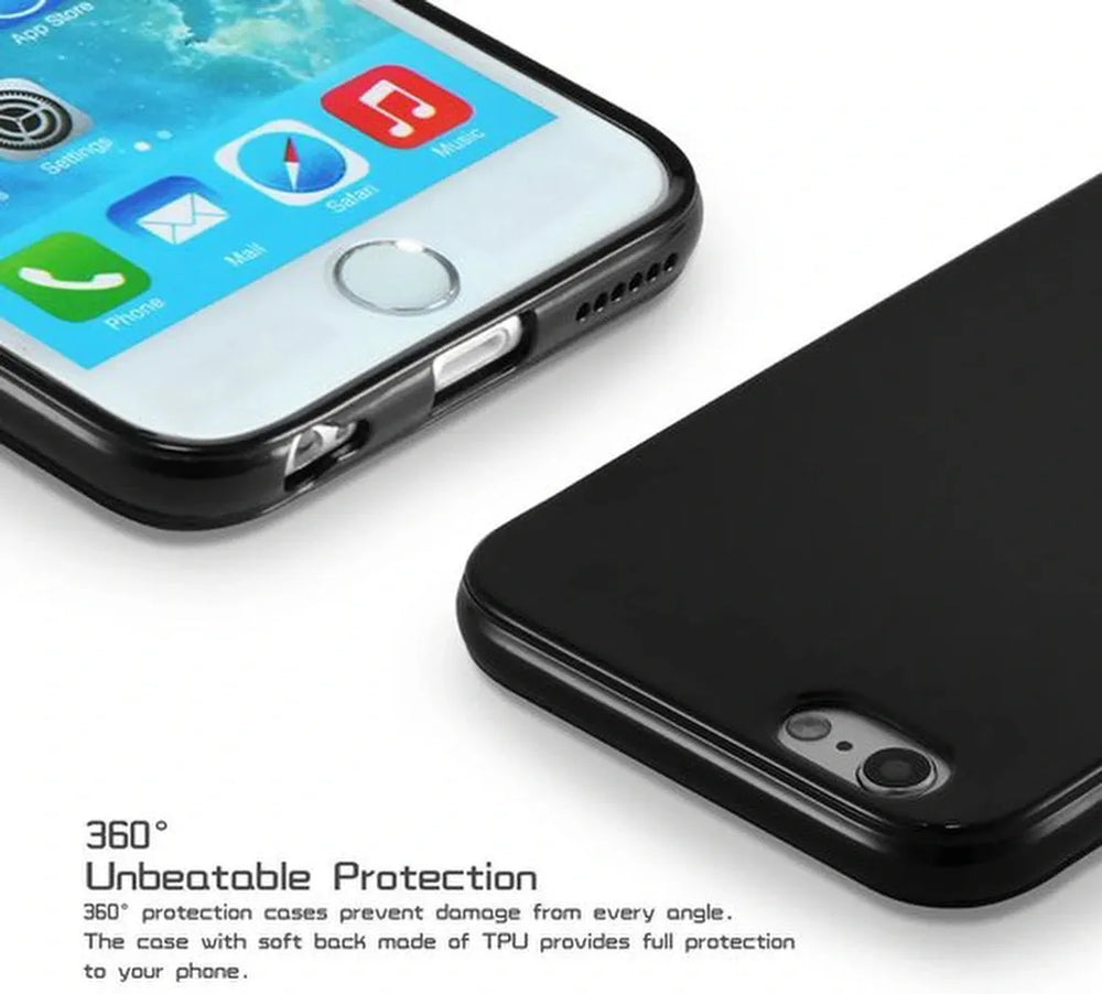 iPhone SE 2020/7/8 Hoesjes – Soft TPU Siliconen Backcover – Schokbestendig – Zwart-Ilumina Benelux